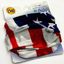 Buff CoolNet UV Multifunctional Neck Gaiter Adults One Size Multi American Flag