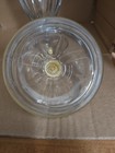 Antique Heisey Candy Jar Recessed Panel Lidded with Gold. — photo 8