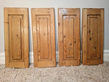 Set of 4 Custom Made Reclaimed Solid Pine Cupboard Doors 306 x 796mm Can Deliver