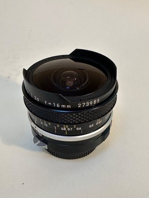 Fisheye-Nikkor Nikon 16/3.5 16mm f3.5 Non Ai Lens interchangeable Filters NM