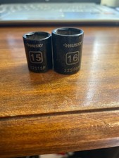 Husky Brand Impact Sockets 15mm And 16mm