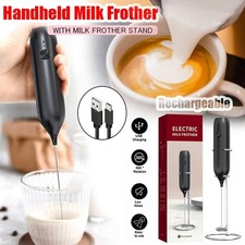 USB-C Electric Milk frother Handheld Whisk Egg Beater Coffee Mixer Hot Chocolate