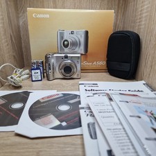 Canon PowerShot A560 7.1MP Digital Camera & boxed manuals etc, Read Description.