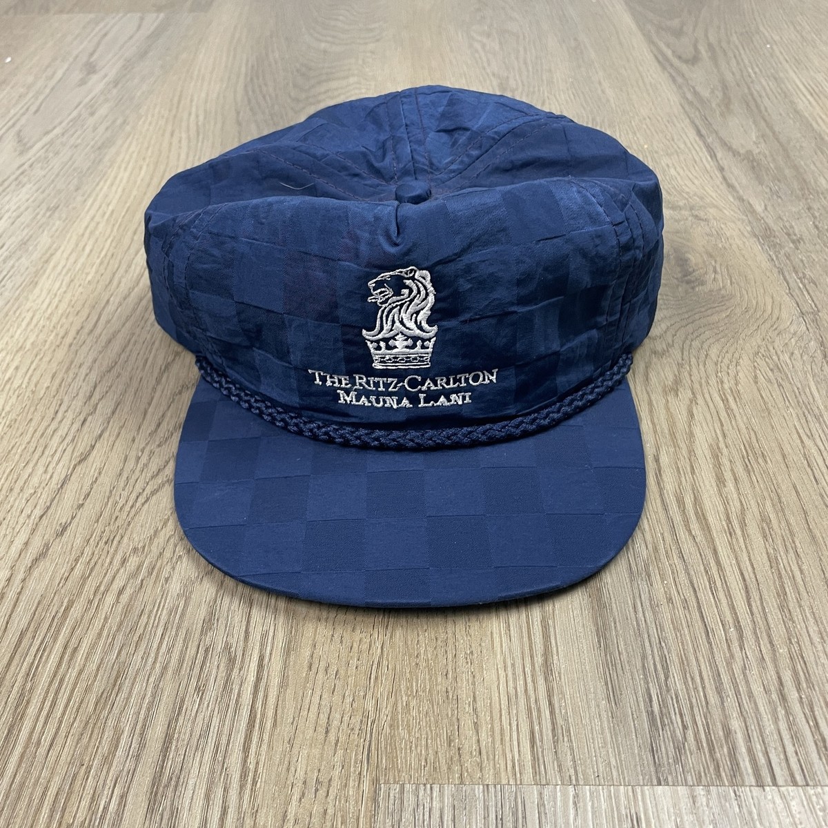The Ritz Carlton x Imperial Navy Blue White Baseball Cap Adjustable Hat VINTAGE Ritz Carlton Hat Cap Strapback Blue Gold Adjustable  main image 3