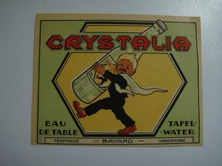 BELGIEN Br. Bayard TERMONDE Mineralwasser Etikett Soda Selters