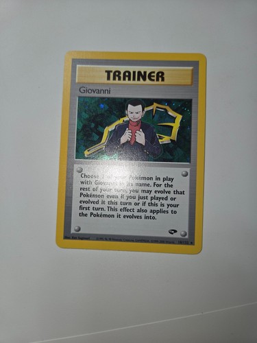 Giovanni 18/132 Gym Challenge Holo Rare Trainer Vintage Pokemon Card - NM