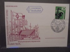 25.05.1958 SONDERKARTE Gestempelt LAGERPOST Brexbachtal frankier mit MiN