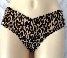 VICTORIA'S SECRET LEOPARD CHEETAH SMOOTH STRAPPY BACK CHEEKY PANTIES L EF323