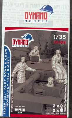 Dynamo Models 35108  1:35 - Kurt Sowa & Crew, Tiger 222 Normandy 1944 Big Set