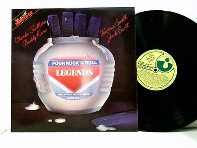 Four Rock'N'Roll Legends Charlie Feathers, Buddy Knox, Warren Smith (3), Jack Sc