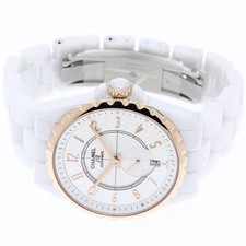 CHANEL J12 H3839 37mm Stainless Steel / Ceramic / Rose Gold Silver #C28669
