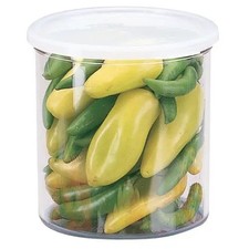 Cambro CCP12 12 ea. -  1.2 Qt 4-7/8" Diameter Clear Salad Crock w/ Lid