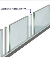Dry Joint Strip for Glass Partitions 10mm Glass INLINE Dry join No more silicon