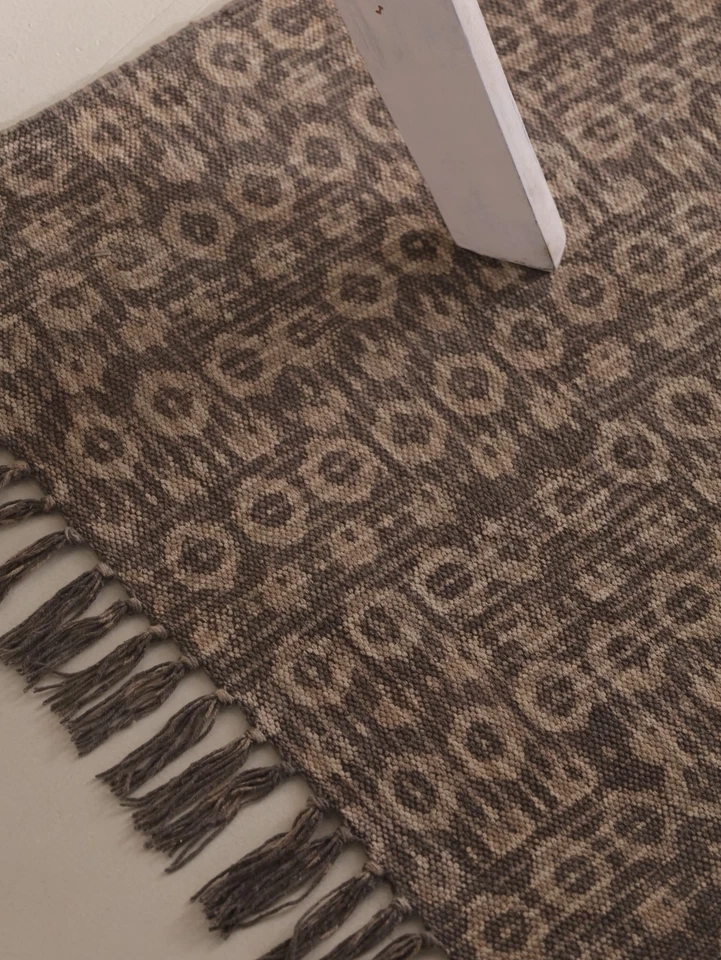 Bohemian Cotton Area Rug Carpet Hand Woven Living Room Decor Floor Runner Mat - Image 2 of 4