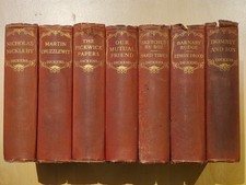 7x Charles Dickens books / Odham's Press 1910s-1920s