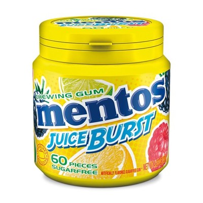 Mentos Kaugummi Juice Burst Yellow zuckerfrei 120g