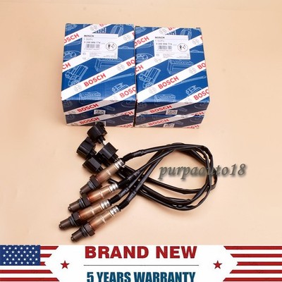 4PCS Oxygen O2 Sensor for 2001-2018 Jeep Wrangler All V6 3.6L 3.8L L6 4.0L Bosch