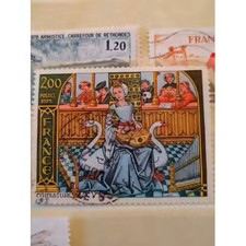 Timbre France 2033 Miniature du XVe siècle sur la musique 2f 1979