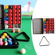 Set di 22 mini palle da biliardo con supporto triangolare, leggere, lisce e