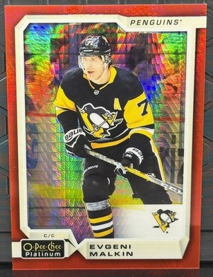 2018-19 O-Pee-Chee Platinum Hockey #115 Evgeni Malkin Red Prism #076/199