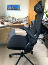 SIHOO M102C Black Ergonomic Mesh Office Chair with Headrest & lumbar support