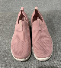 SKECHERS Arch Fit Women s Pink/White Knit Sli...
