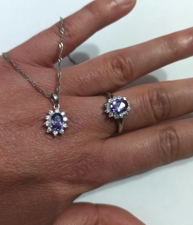 Set collana e anello in argento 925 - Immagine 3 di 4