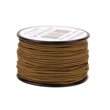 Atwood Rope Micro Cord Paracord 1.18mm (3/64") X 125ft USA Made, Coyote Brown