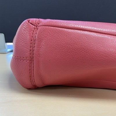 Coach F57545 Lexy Triple Compartment Pink Pebbled Leather Tote