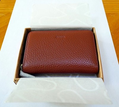 Ecco POC Leather Zipper Wallet
