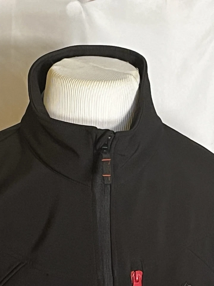Snozu Men’s Soft Shell Jacket Black Full Zip Fleece Line Adjustable Cuff  XXL - Image 3 of 4