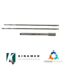 Kinamed Inc 35-860-1070 Threaded Drill Guide w/ Two QC Drill Bits 4.0mm 8-1/8"