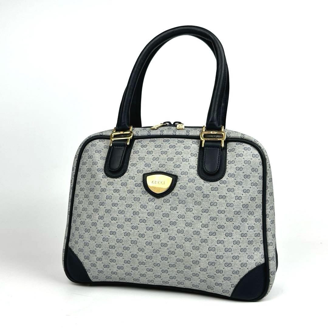 Authentic GUCCI Navy PVC Handle Bag G07141973