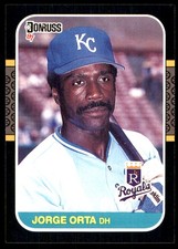 Jorge Orta 1987 Donruss #348 Royals MLB READ FREE SHIPPING AutographDen