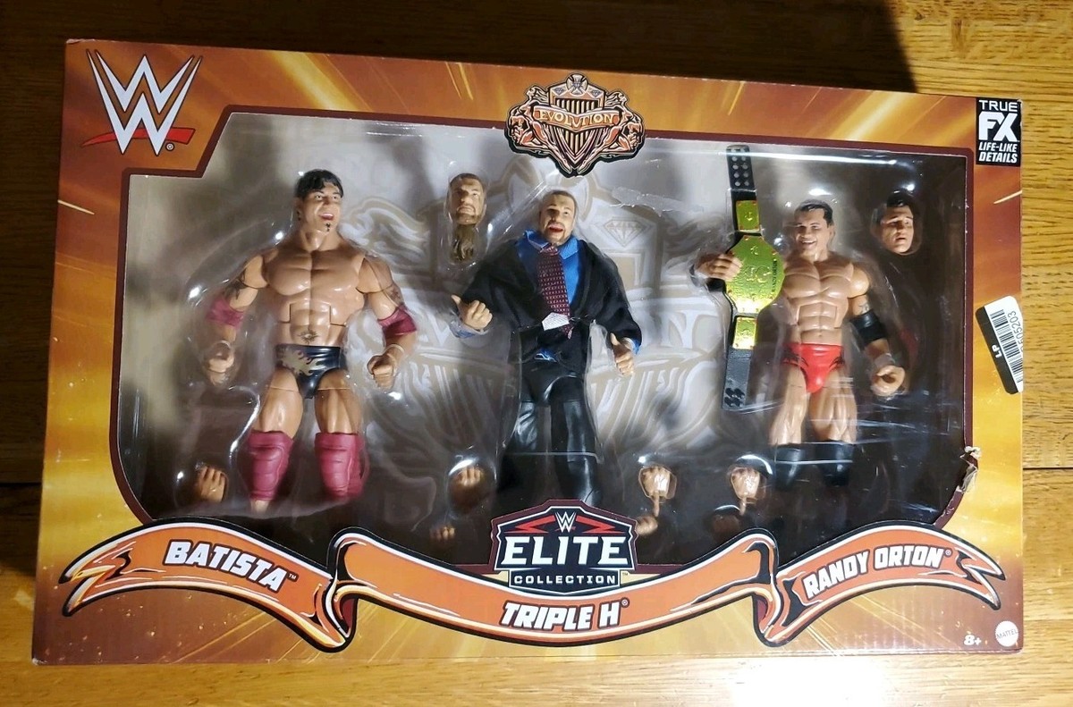 WWE フィギュア Evolutionセット WWE Elite Evolution Pack of 3 Action Figures with
