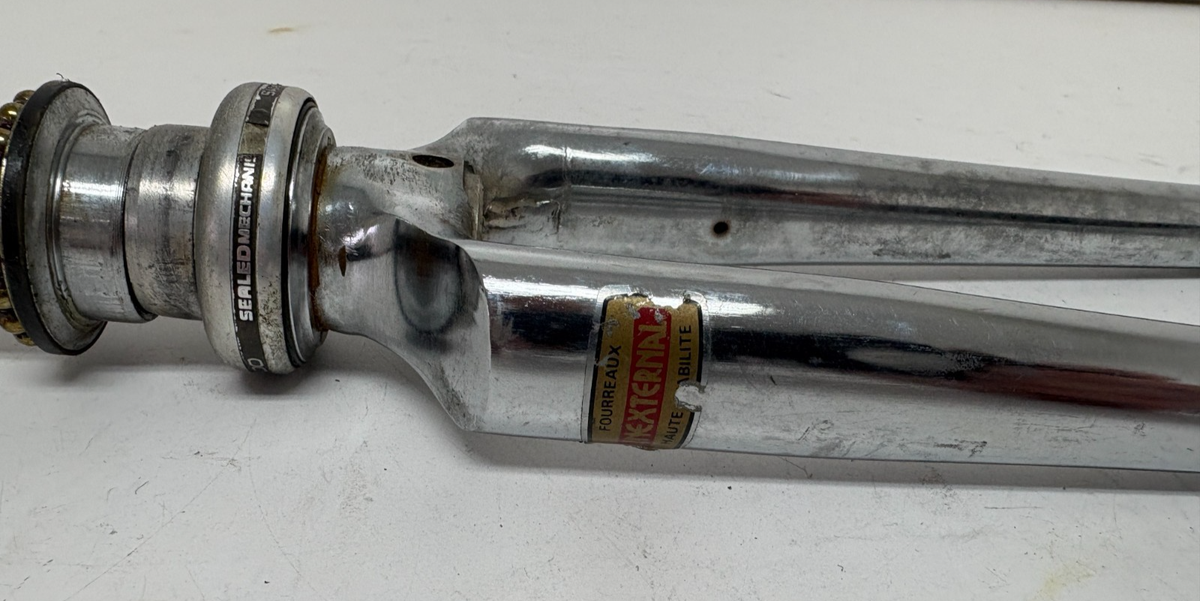 Vintage 1980s Columbus Inexternal Fourreaux Chrome 700C Fork