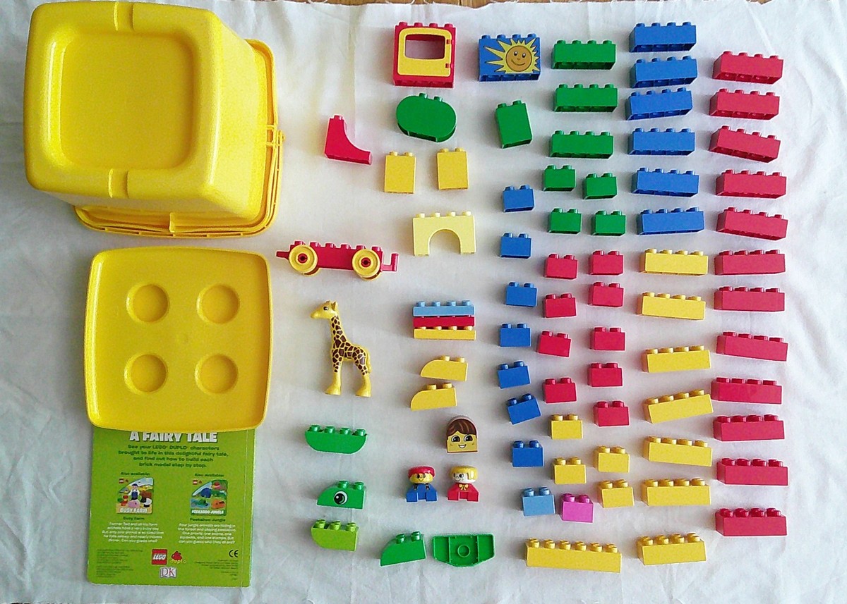 Lego Duplo Vintage & Modern Mixed Lot with Bucket Giraffe Fairy