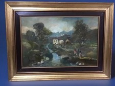 ♣️  CALZAVARA vecchio  dipinto olio su masonite 59 X 79 cm   No Renato Natali 