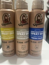 Dr Squatch VARIETY Aluminu Free Deodorant 2.65oz each and spray