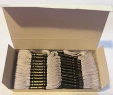 (24) VTG DMC MOULINE SPECIAL 25 #3743 (VERY LT ANTIQUE VIOLET) SKEINS EMBROIDERY