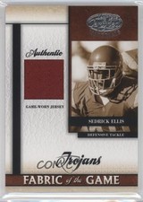 2008 Leaf Certified Materials Fabric of the Game Collegiate Sedrick Ellis 1x1