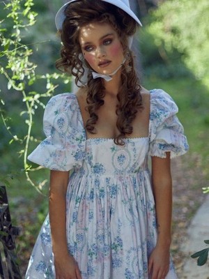 SELKIE La Belle Etoile French Puff Dress (size S & M) NWT