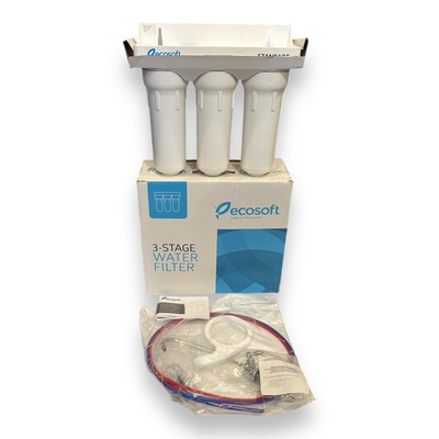 ECOSOFT 3-STAGE WATER FILTRATION SYSTEM Under Sink Filter With Faucet