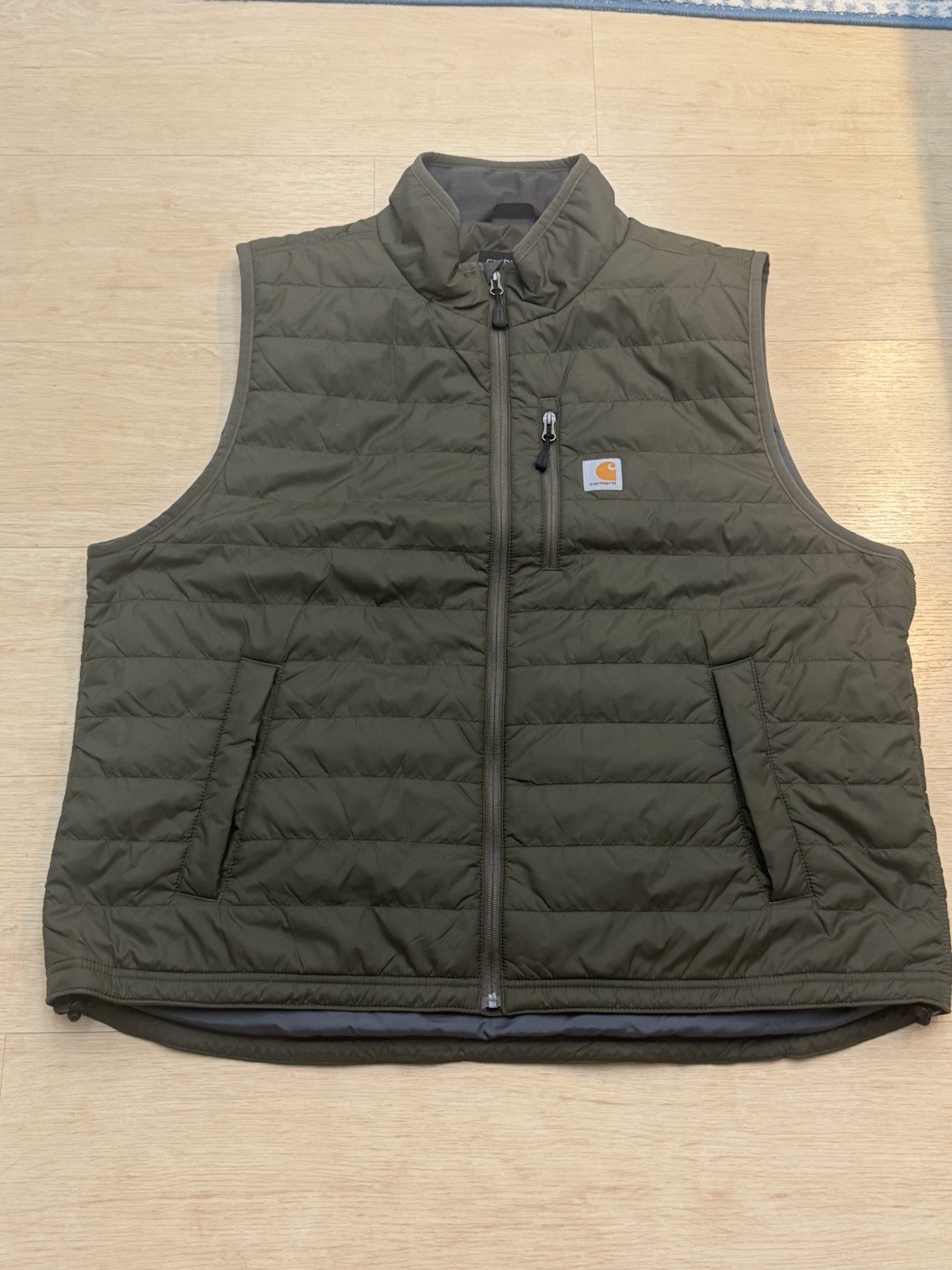 Carhartt Men's Rain Defender Lightweight Insulated Vest Size 2XL Moss Green NWOT