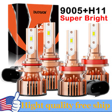 12000k Led Headlight Highlow Beambulbs For Chevy Silverado 1500 2500 2007-2015