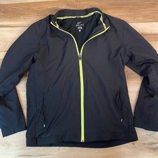 Nike Pro Dri Fit Mens Training Jacket Black Zip Front Large