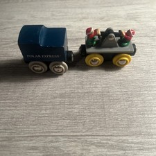 BRIO Wooden Train Polar Express Bobbing Head Elf Handcar Thomas 