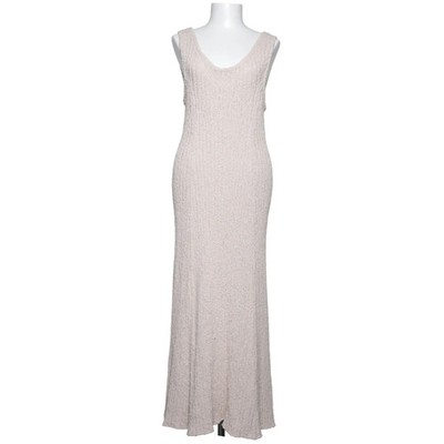 H&M, Maxikleid, Größe: L, Beige, Baumwolle/Polyester, Einfarbig #mKQ