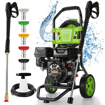 #ad 4200PSI Pressure Washer 4.0GPM Gas Power Washer 209CC with 25FT Hose and Wheels $339.99