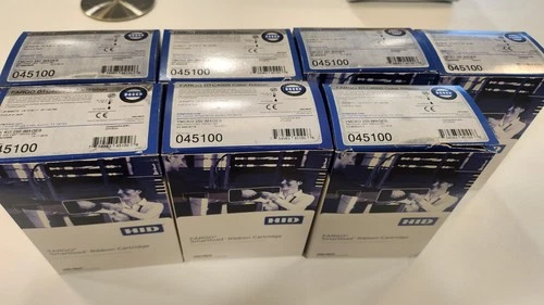 7x Cartouches ruban couleur Fargo 045100 DTC4000 YMCKO 250 impressions TVA